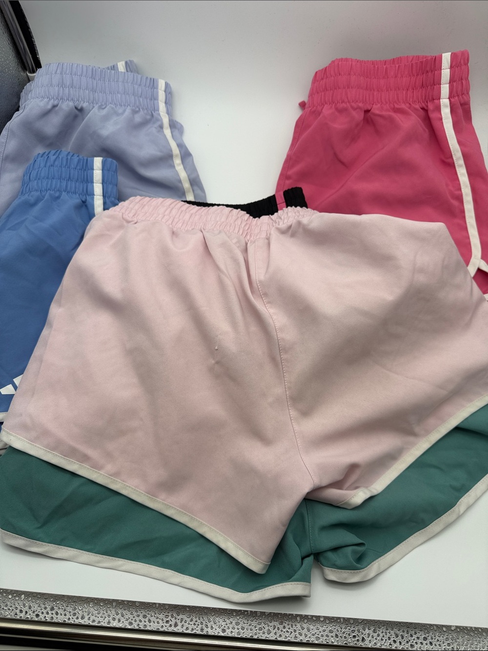 Adidas Girls Size 14 Kids Large Athletic Shorts Lot of 7 - Picture 15 of 16